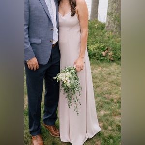 Show Me Your Mumu Godshaw Goddess Gown in Show Me the Ring Crisp. Altered XS-X.